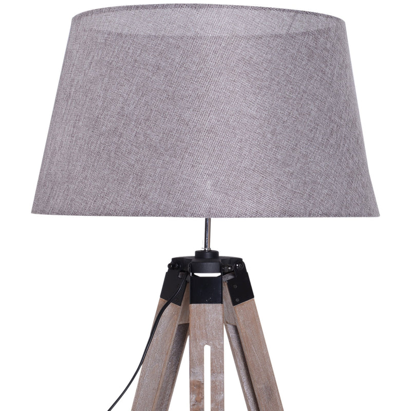 HOMCOM Floor Lamp, 99-143H cm-Grey