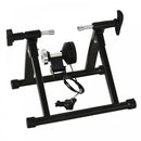 Foldable Indoor Bike Trainer Stationary Workout Stand,8 Level Magnetic Resistance, Black 8-level Riding