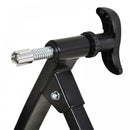 Foldable Indoor Bike Trainer Stationary Workout Stand,8 Level Magnetic Resistance, Black 8-level Riding