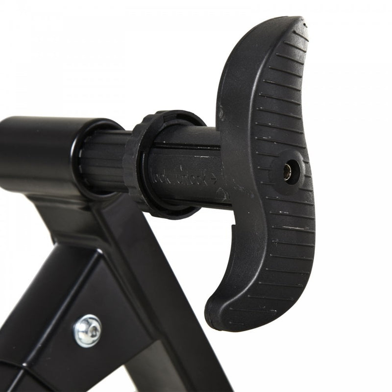Foldable Indoor Bike Trainer Stationary Workout Stand,8 Level Magnetic Resistance, Black 8-level Riding