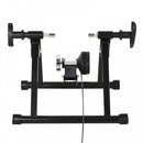 Foldable Indoor Bike Trainer Stationary Workout Stand,8 Level Magnetic Resistance, Black 8-level Riding