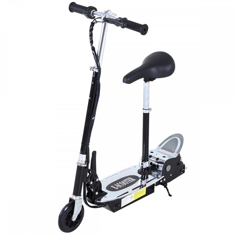 ALPINE SPIRIT Foldable E-Scooter Electric 12V Battery 120W Adjustable Ride on Outdoor Toy-Black