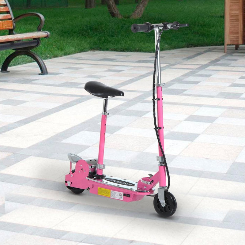 Kids Electric Ride On eScooter 120w - Pink