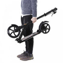 ALPINE SPIRIT Teen/Adults Aluminium Folding Kick Scooter W/ Adjustable Handlebar Black