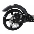 ALPINE SPIRIT Teen/Adults Aluminium Folding Kick Scooter W/ Adjustable Handlebar Black