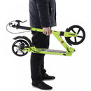 ALPINE SPIRIT Teen/Adults Aluminium Folding Kick Scooter W/ Shock Mitigation System Green