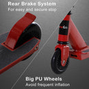 HOMCOM Stunt Scooters for Beginners Trick Stunt Scooter with Stable Performance Freestyle Kick Scooter for Teenagers 14 Years and Up Red Complete