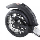 HOMCOM Teen/Adults Aluminium Folding Kick Scooter W/ Shock Mitigation System Silver