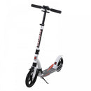 HOMCOM Teen/Adults Aluminium Folding Kick Scooter with Shock Mitigation System White