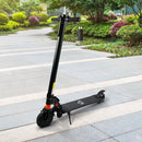 Aluminium Alloy Speed Adjustable Electric Scooter w/ Light Black