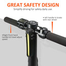 Aluminium Alloy Speed Adjustable Electric Scooter w/ Light Black