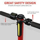 Aluminium Alloy Electric Scooter Bike Speed Adjustable for Adults w/ Light Red