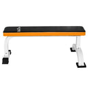 Fitness Flat Bench-Black/Orange