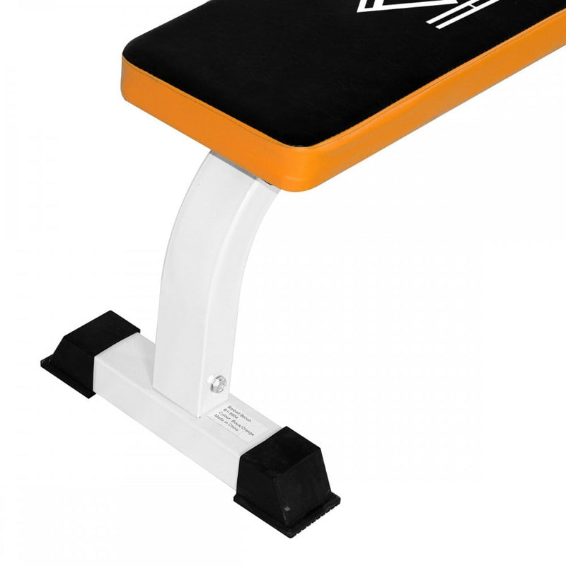 Fitness Flat Bench-Black/Orange