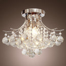 HOMCOM Crystal Ceiling Lighting Chandelier Mordern Style Pendant Light