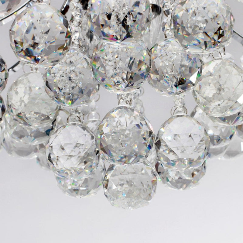HOMCOM Crystal Ceiling Lighting Chandelier Mordern Style Pendant Light