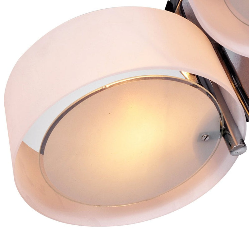 HOMCOM 3 Lights Acrylic Lamp Light Indoor Pendant Chandelier Flush Mount Office Living Room Bedroom-White