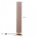 HOMCOM Linen Shade Tall Floor Lamp Beige