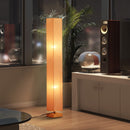 HOMCOM Linen Shade Tall Floor Lamp Beige