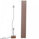 HOMCOM Linen Shade Tall Floor Lamp Beige