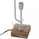 HOMCOM Linen Shade Tall Floor Lamp Beige