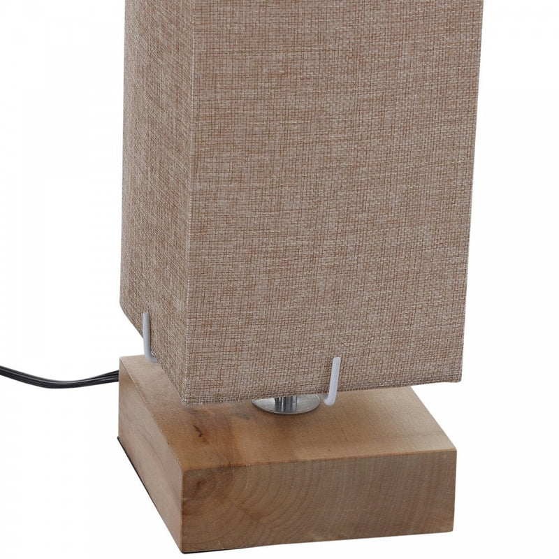 HOMCOM Linen Shade Tall Floor Lamp Beige