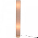 HOMCOM 120H cm Wooden Base Floor Lamp W/Linen Fabric-Cream White |