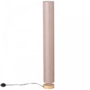 HOMCOM 120H cm Wooden Base Floor Lamp W/Linen Fabric-Cream White |