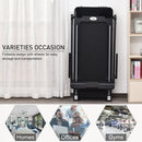 600W Foldable Steel Motorised Treadmill Black