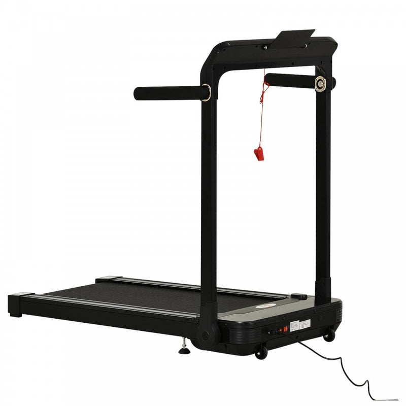 600W Foldable Steel Motorised Treadmill Black