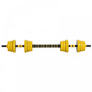 20KGS Dumbbell & Barbell  Adjustable Set Plate Bar Clamp Rod Home Gym Sports Area Exercise Ergonomic Fitness