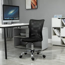 Vinsetto Mesh Ergonomic Home Office Chair w/ Wheels Black