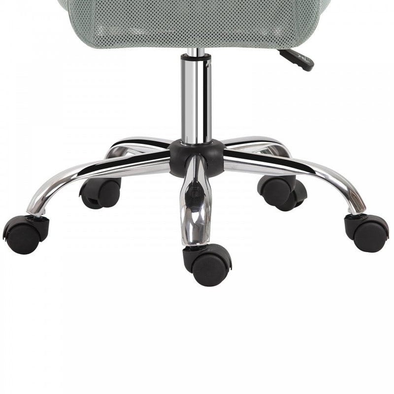 Vinsetto Mesh Ergonomic Home Office Chair w/ Wheels Grey