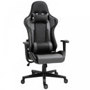 Vinsetto High Back Racing Gaming Chair Reclining 360-¦ Swivel Rocking Height Adjustable with Pillow and Build-in Lumbar Home Black PU Leather