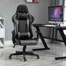 Vinsetto High Back Racing Gaming Chair Reclining 360-¦ Swivel Rocking Height Adjustable with Pillow and Build-in Lumbar Home Black PU Leather