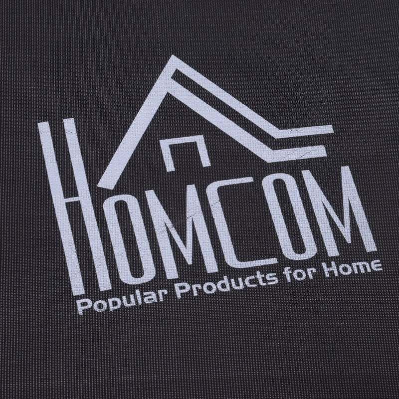 HOMCOM Mini Trampoline, ?114.3 x 122-138Hcm-Black/Orange