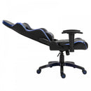 Vinsetto Holographic Stripe Gaming Chair Ergonomic PU Leather High Back 360-¦ Swivel w/ 5 Wheels 2 Pillows Back Support Racing Reclining Black Blue