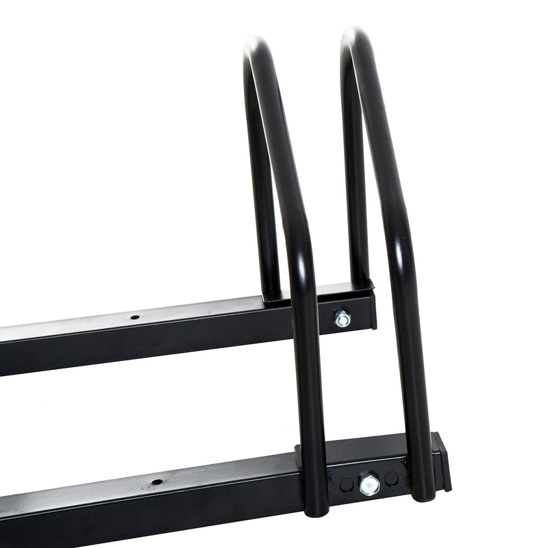 Bike Parking Rack, 95Lx33Wx27H cm, Steel-Black