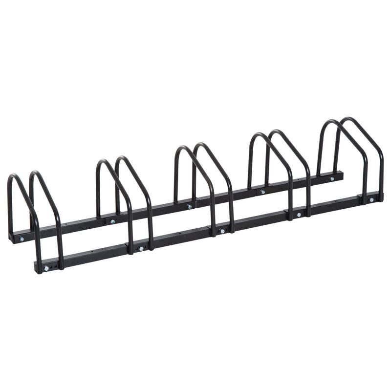 Bike Rack, 130Lx33Wx27H, Steel-Black