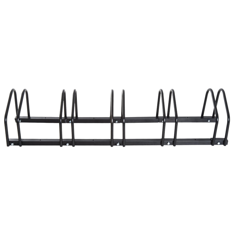 Bike Rack, 130Lx33Wx27H, Steel-Black