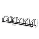 Bike Rack, 160Lx33Wx27H cm, Steel-Black
