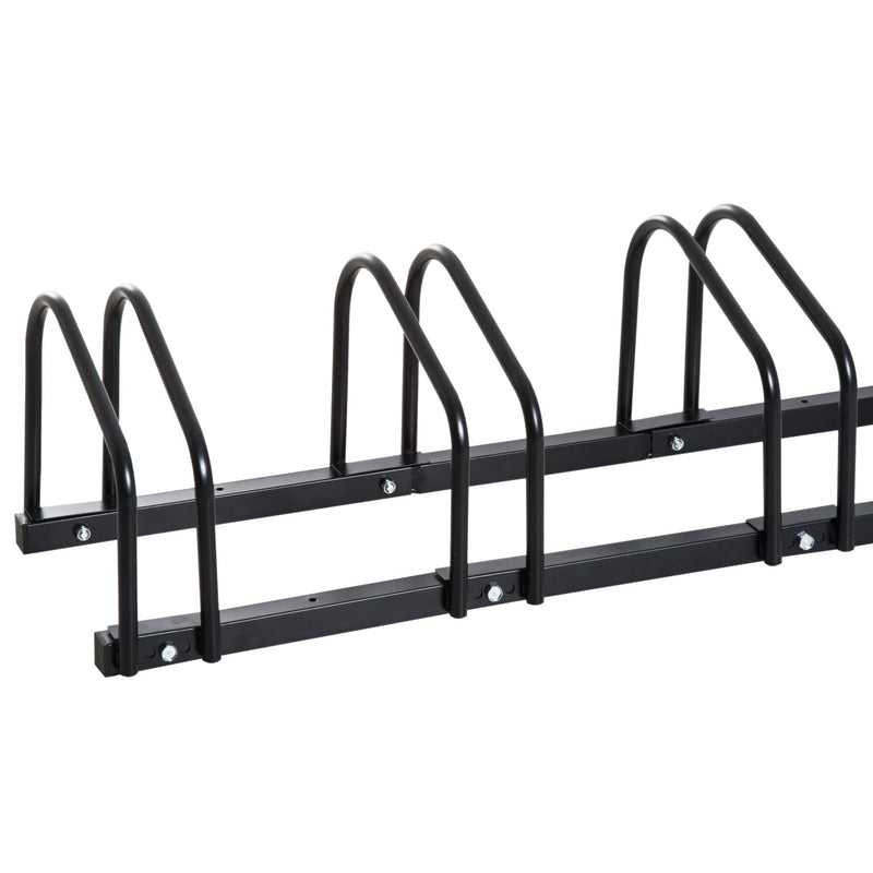 Bike Rack, 160Lx33Wx27H cm, Steel-Black