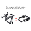 Outsunny 3 Bike Rear Hitch Mount Carry Rack Car Truck Carrier Bicycle Mountain Universal Fitting w/ Fix Strap Black