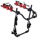 Foldable 3-Bike Carrier Rack-Black/Red