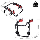 Foldable 3-Bike Carrier Rack-Black/Red