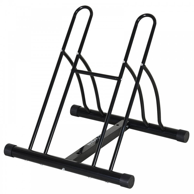 Steel Double-Sided Indoor Bike Rack Black