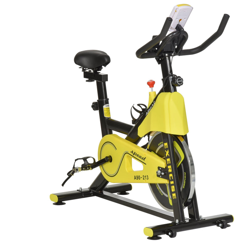 Indoor Exercise Bike with Belt Drive Adjustable Resistance Seat Handlebar