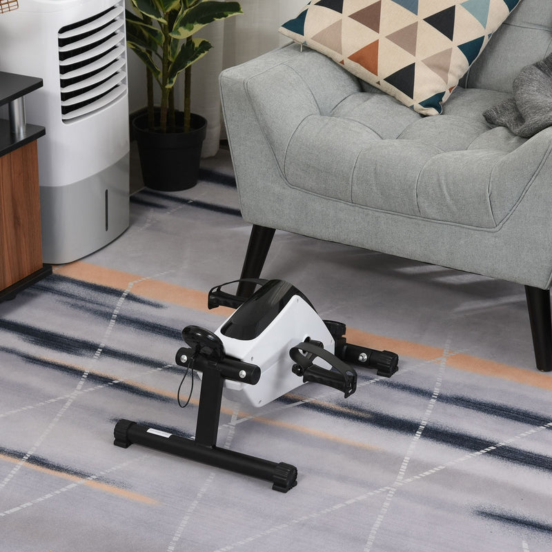 Magnetic Elliptical Trainers Pedal Trainer Under Desk Bike w/LCD Display and 8-Level Adjustable Resistance Home Office Trainer Fitness LCD