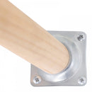 Pine Wood Floral Etched Side Table w/ Saucer Top White