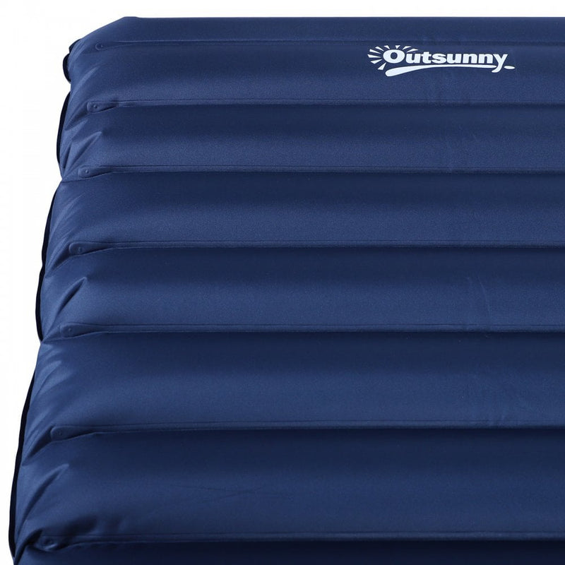 Outsunny PVC Self-Inflating 2/3Person Camping Sleeping Mattress Green